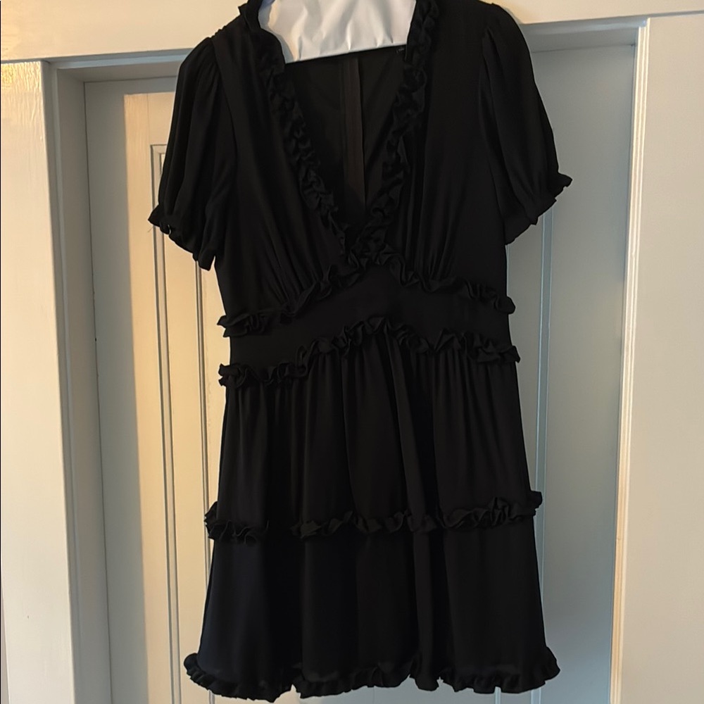 Trixxi Black Ruffled Dress